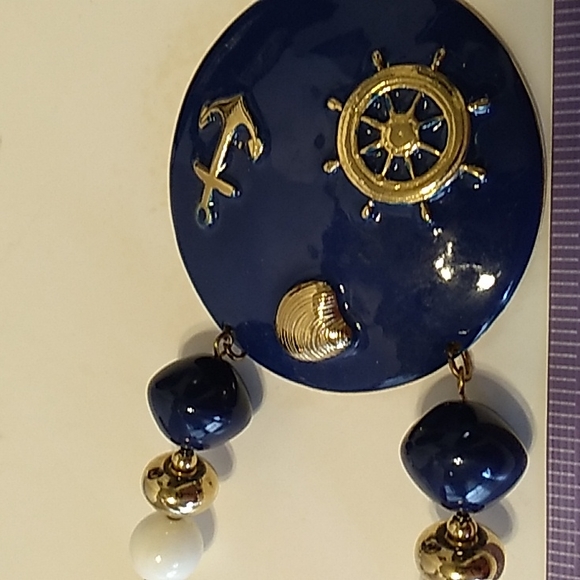 Lot of two Blue and white costume neckless - Picture 9 of 10